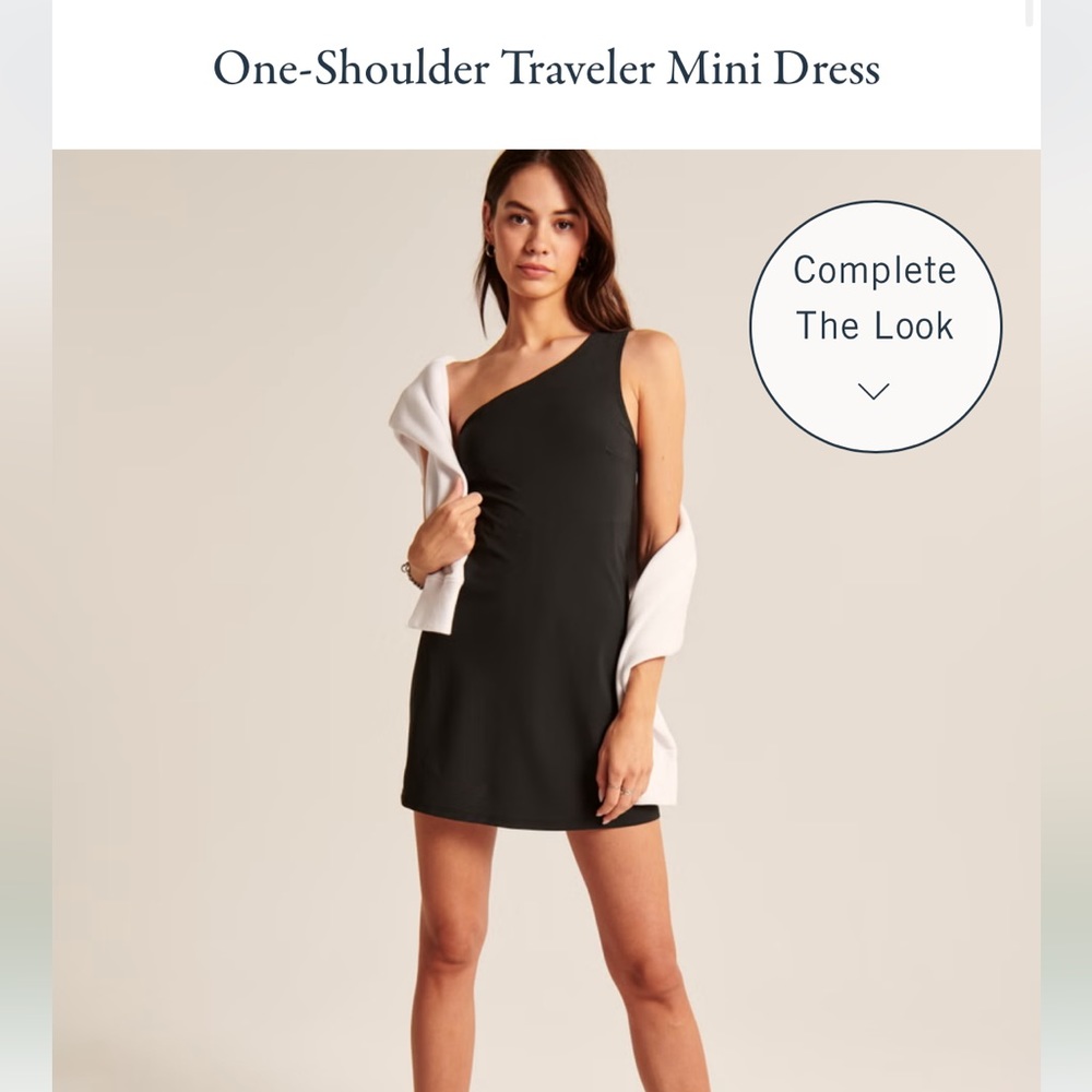 Abercrombie one shoulder traveler mini dress size XS